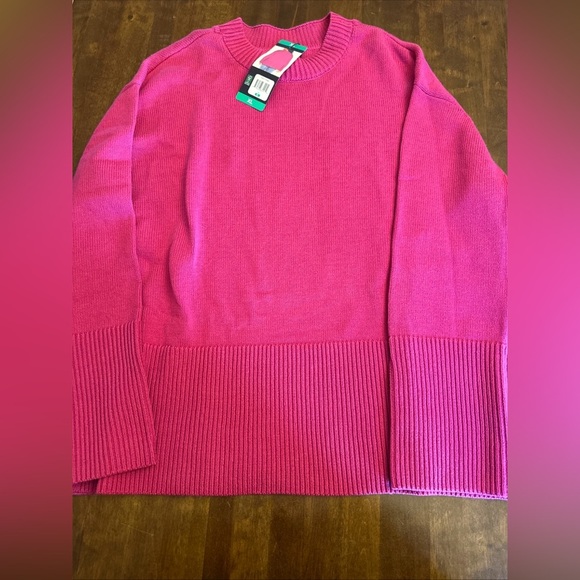 GAP Women's Crewneck Long Sleeve Wool Blend Cotton Pullover, Pink,‎ Size XL - Picture 1 of 8
